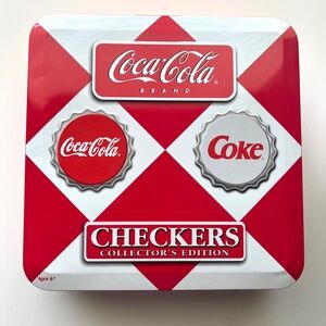 Coca-Cola Red and White Checkers Set